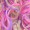 Pink Mixed Party Girl Curly Wig